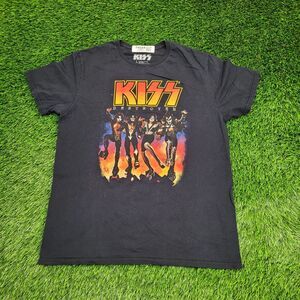 KISS Shirt Womens Large 21x27 Black